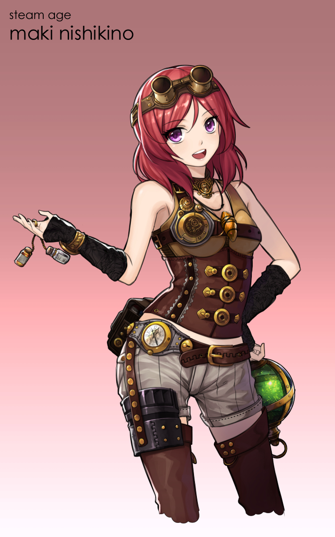 nishikino maki (love live! and 1 more) drawn by curry_bowl