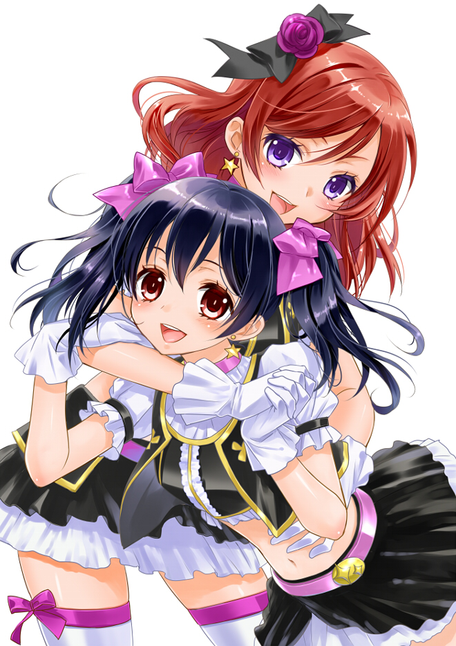 nishikino maki and yazawa nico (love live! and 1 more) drawn by ooshima_tomo