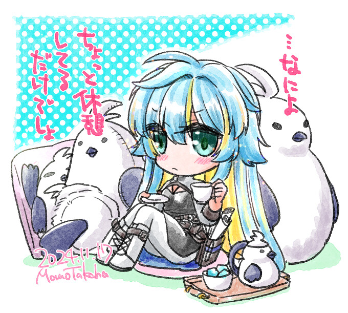 simulation juncea and iwin (ragnarok online) drawn by takaha_momo
