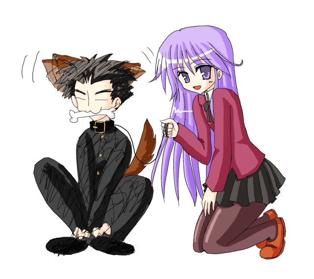 watarase jun and takamizo hachisuke (happiness!) drawn by george_(shootingstar)