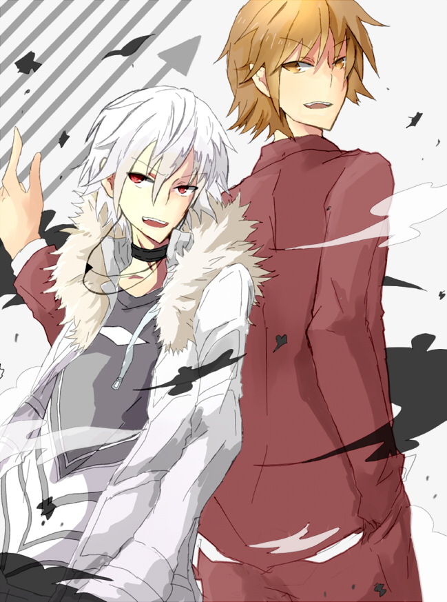 accelerator and kakine teitoku (toaru majutsu no index) drawn by hirai_(kagamine)