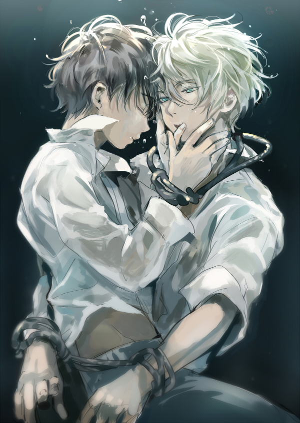 slaine troyard and kaizuka inaho (aldnoah.zero) drawn by logi_bunbukucha