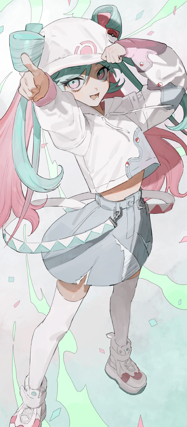 hatsune miku (pokemon and 3 more) drawn by mumukyabi
