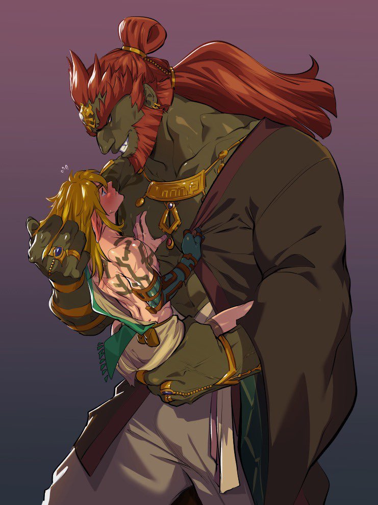 link, ganondorf, and rehydrated ganondorf (the legend of zelda and 1 more) drawn by kukumomo