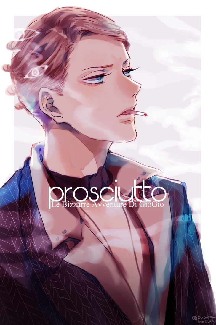 prosciutto (jojo no kimyou na bouken and 1 more) drawn by onaka_hettaa