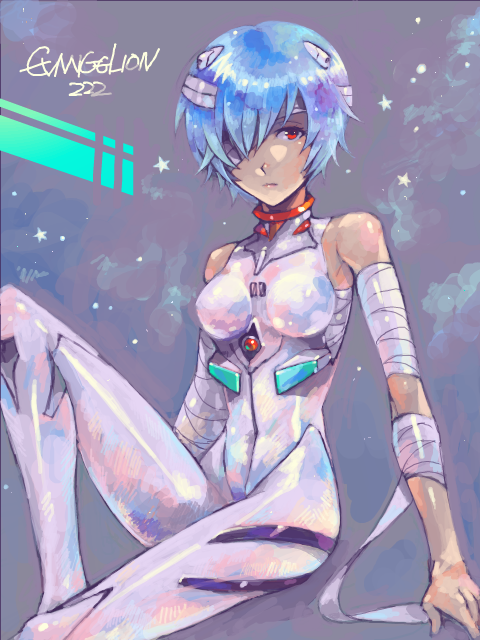 ayanami rei (neon genesis evangelion) drawn by yonetsuki_kana