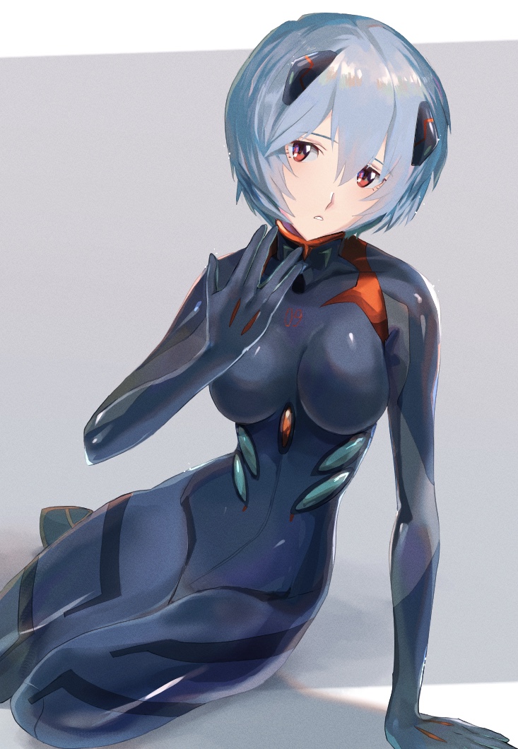 ayanami rei (neon genesis evangelion and 2 more) drawn by iganashi1