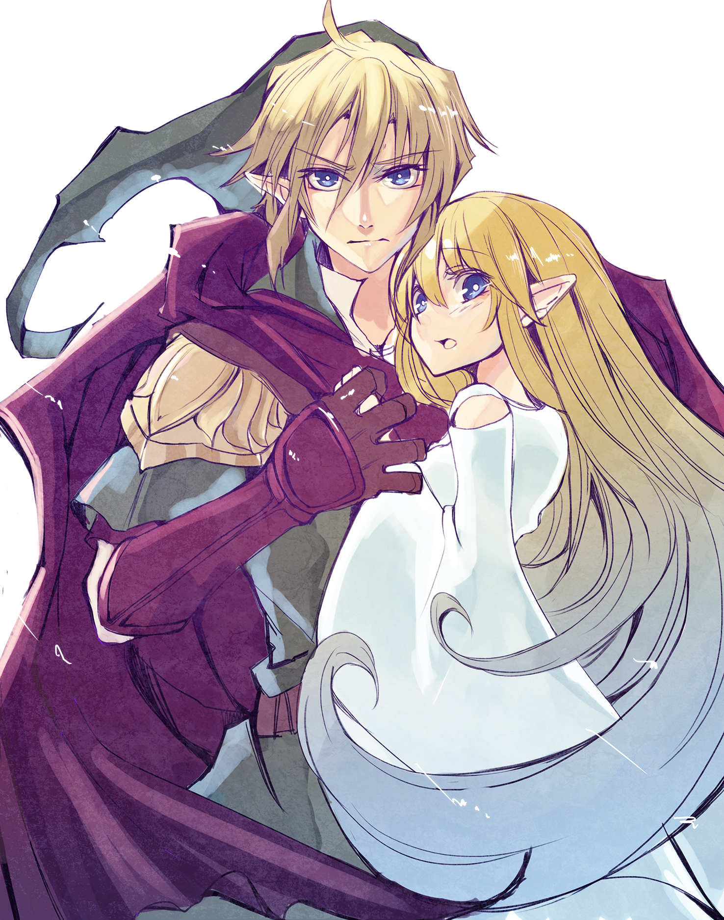 Link Princess Zelda And Hylia The Legend Of Zelda And 1 More Drawn By Bashikou Danbooru