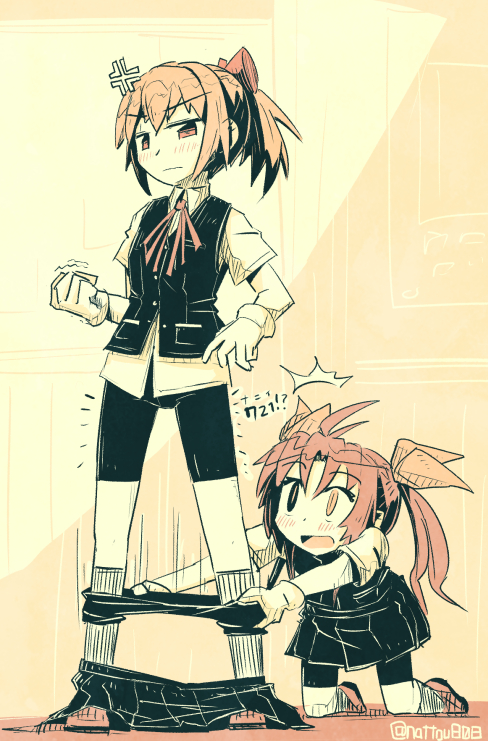 shiranui and kagerou (kantai collection) drawn by shuuzen_(shu-zen)