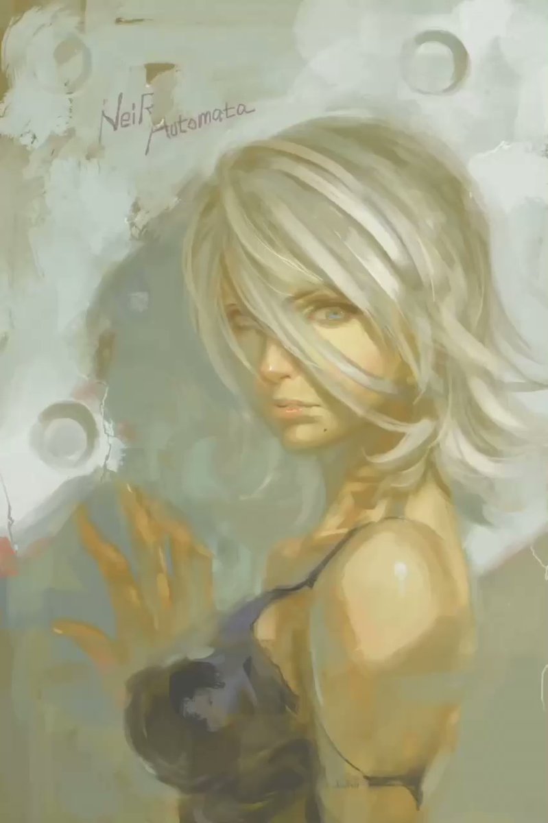 a2 (nier and 1 more) drawn by kazama_raita