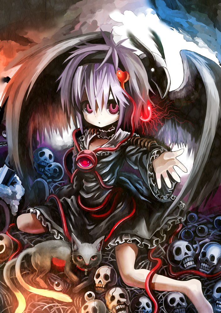 komeiji satori, kaenbyou rin, and reiuji utsuho (touhou) drawn by givuchoko
