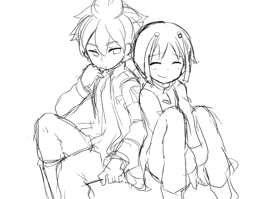 hakuryuu and shuu (inazuma eleven and 1 more) drawn by pippilipi