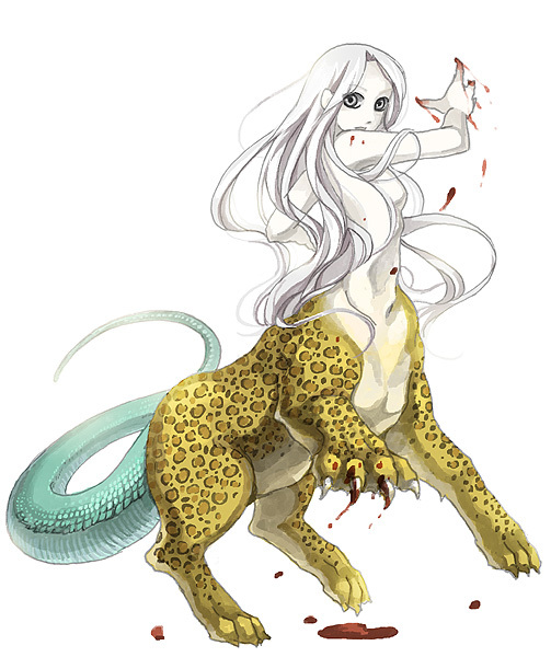 haku sanshi (juuni kokuki) drawn by nimai