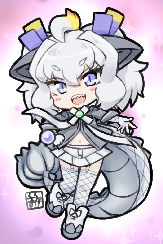 white dragon (kemono friends and 1 more) drawn by pariparifromage