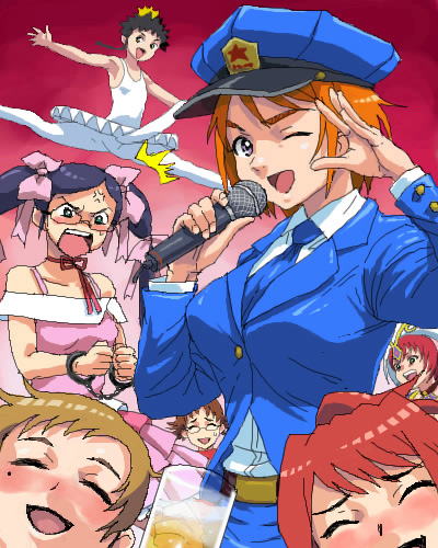 kuga natsuki, tokiha mai, yuuki nao, minagi mikoto, sugiura midori, and 2 more (my-hime) drawn by nigou