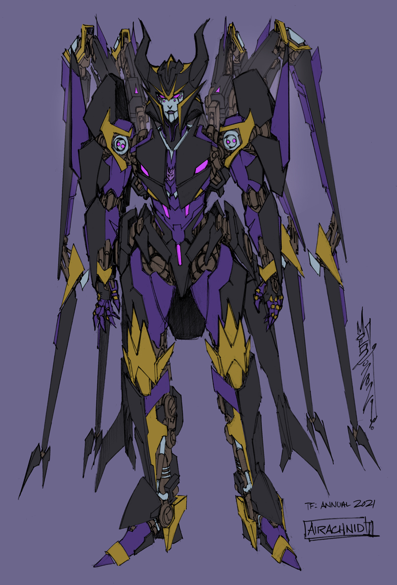 airachnid (transformers and 1 more) drawn by alex_milne