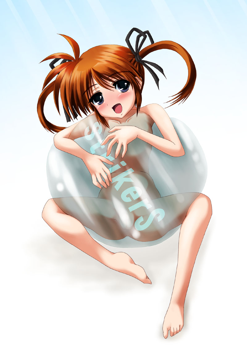 takamachi nanoha (lyrical nanoha and 1 more) drawn by kurogane_(majesticrune)
