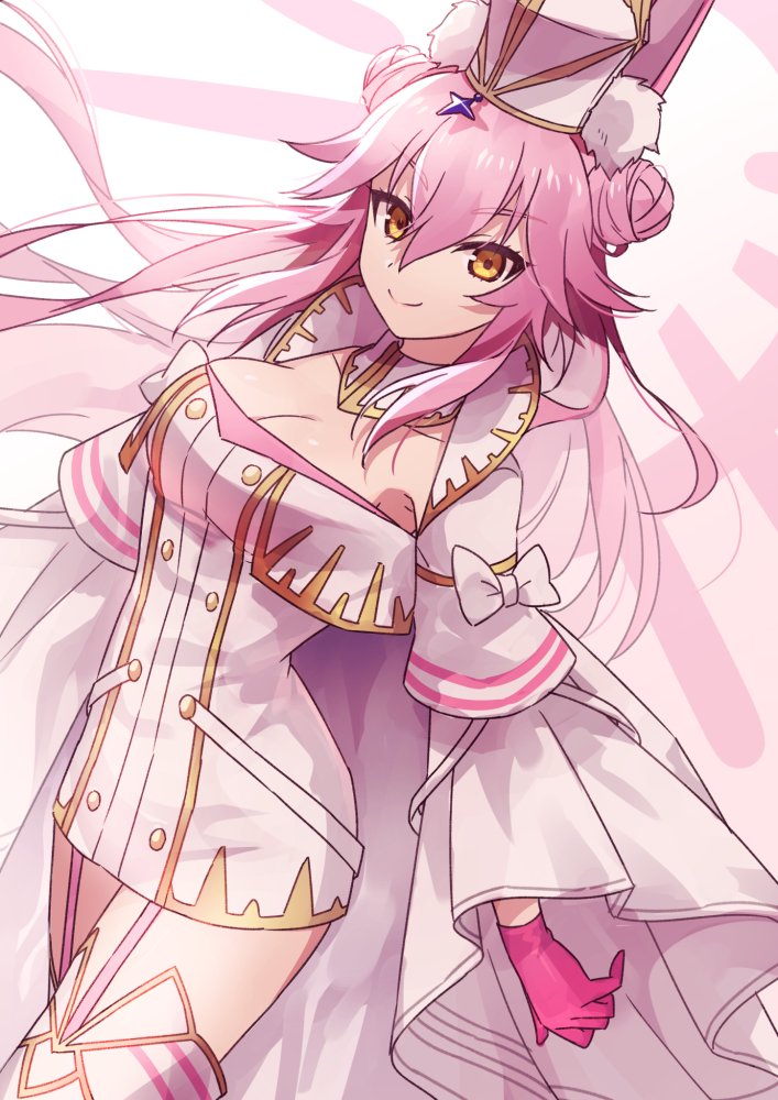 tamamo and koyanskaya (fate and 1 more) drawn by saeki_saiki