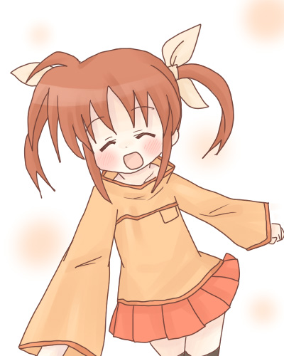 takamachi nanoha (lyrical nanoha and 1 more) drawn by sakuramori_sumomo