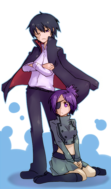 chrome dokuro and hibari kyouya (katekyo hitman reborn!) drawn by nagiru