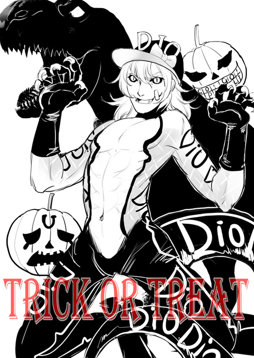 diego brando and scary monsters (jojo no kimyou na bouken and 1 more) drawn by miyasaki1130