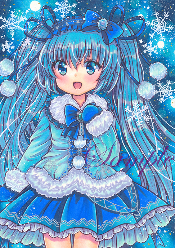 hatsune miku and yuki miku (vocaloid) drawn by rui_(sugar3)
