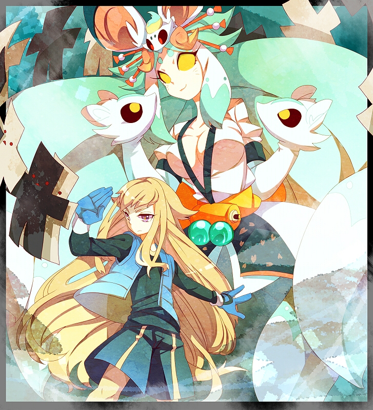 hakubishin tamazusa and chetto (inazuma eleven and 2 more) drawn by akibotann