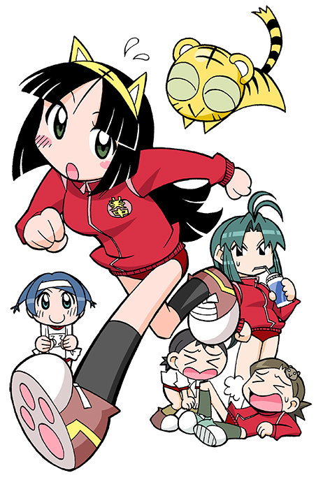 miko, kuromimi kotora, ruru, kodomo, dhole, and 1 more (toranoana and 1 more) drawn by mukku_(mook-tv)