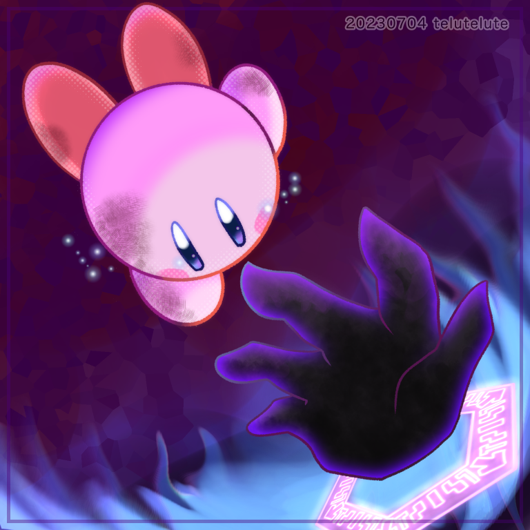 kirby, magolor, and magolor soul (kirby and 1 more) drawn by telutelute