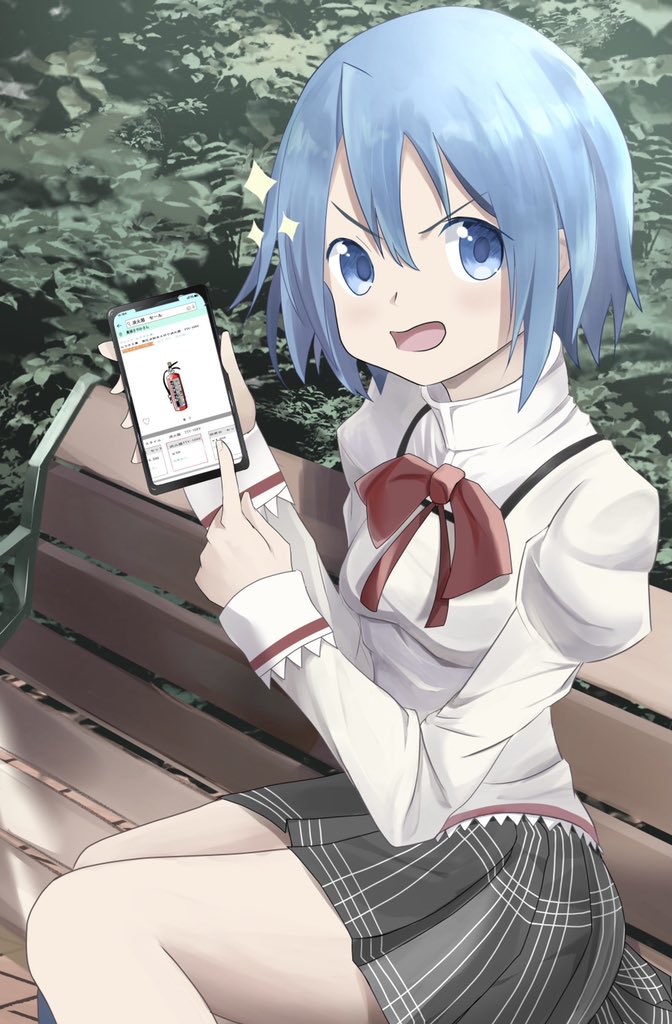 miki sayaka (mahou shoujo madoka magica) drawn by nagare_(flow)