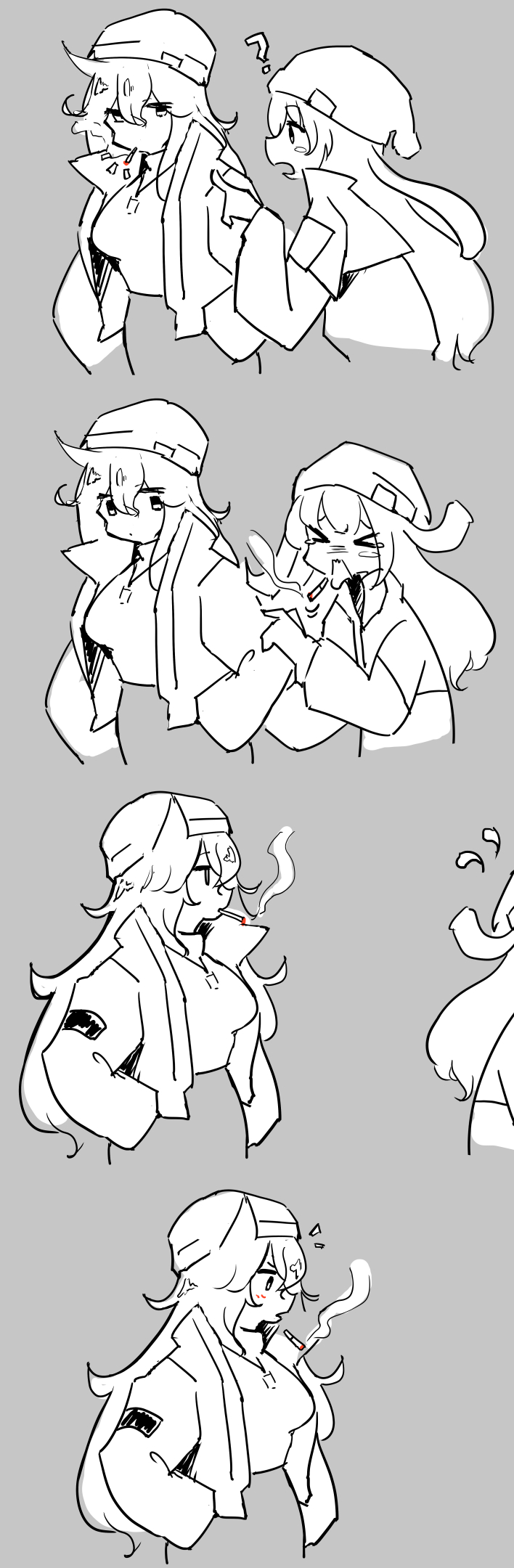 viveka and daria (original) drawn by haguruma_c