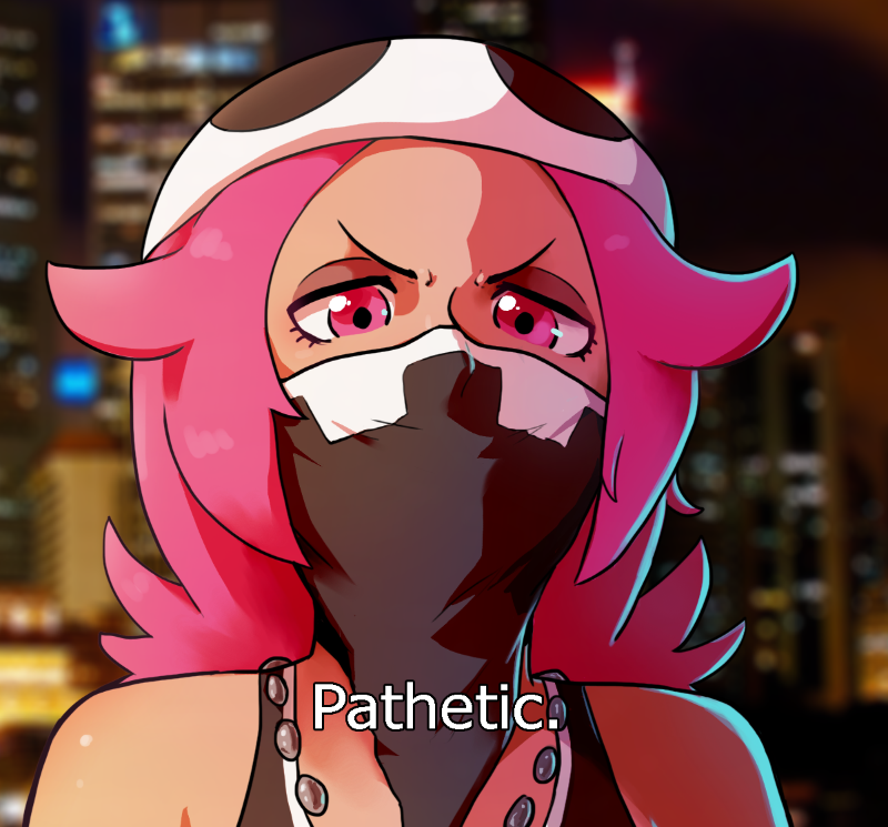 team skull grunt (pokemon and 1 more) drawn by fatmanass