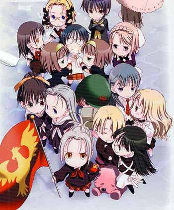naitou momoko, ookami sayuri, yuzuha tomoi, komai chizuru, komai shigure, and 9 more (shoujo sect) drawn by kurogane_ken