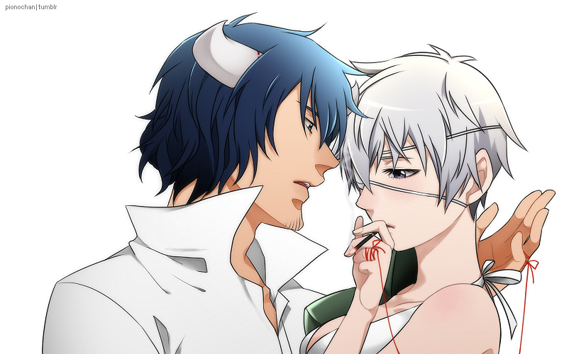 najenda and susanoo (akame ga kill!) drawn by piono