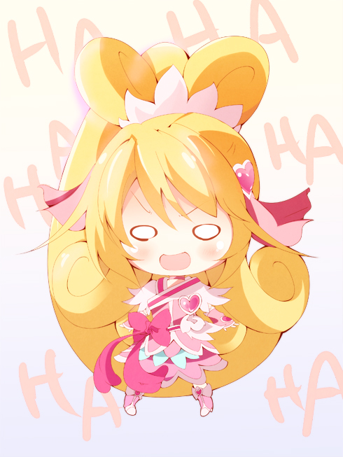 aida mana and cure heart (precure and 1 more) drawn by sakurai_toma