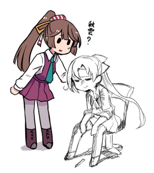 akigumo and kazagumo (kantai collection and 1 more) drawn by terrajin