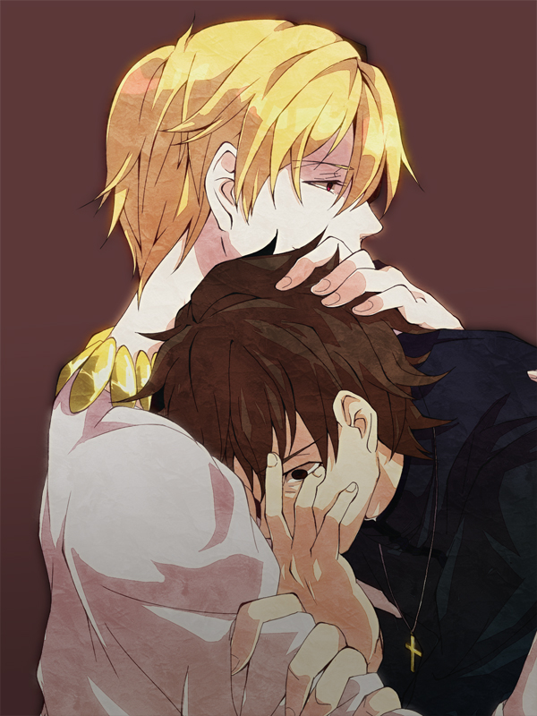 kotomine kirei and gilgamesh (fate and 1 more) drawn by shiki_(shikishima)