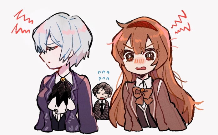 angela, roland, and malkuth (project moon) drawn by yono_neie