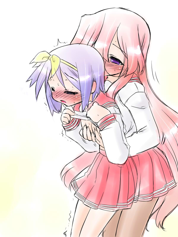 hiiragi tsukasa and takara miyuki (lucky star) drawn by kogaku_kazuya