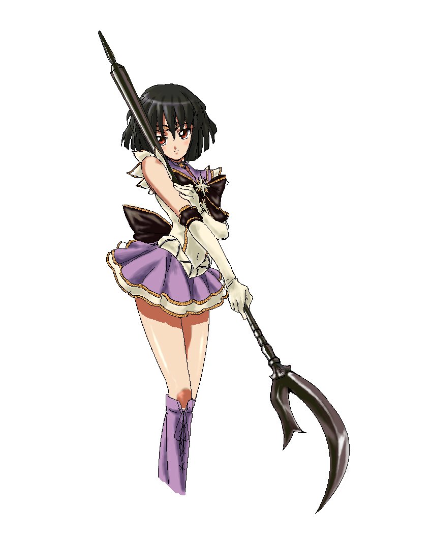 tomoe hotaru and sailor saturn (bishoujo senshi sailor moon and 1 more) drawn by fujimoto_satoru