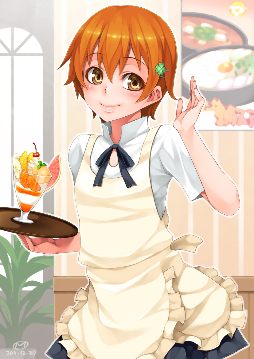 inami mahiru (working!!) drawn by mitsuba_minoru