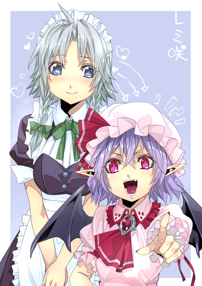 remilia scarlet and izayoi sakuya (touhou) drawn by ichikawa_ryuunosuke