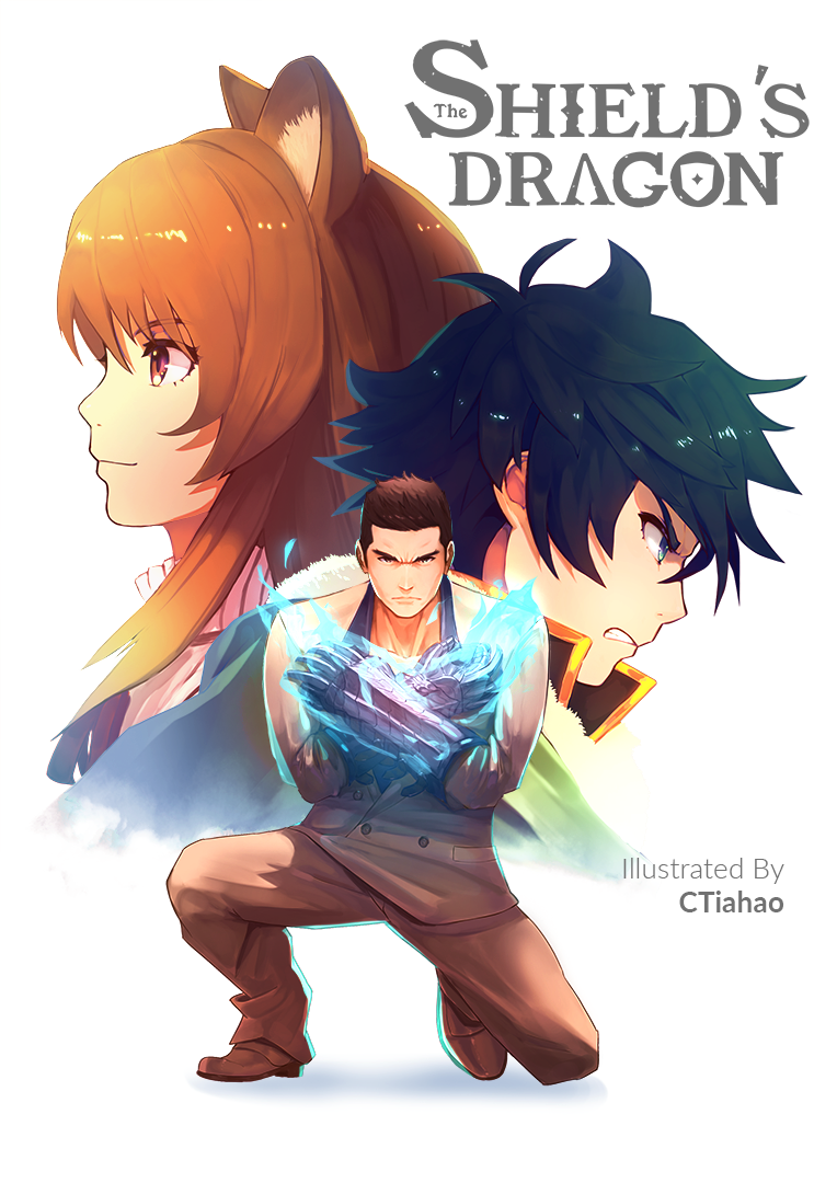 raphtalia, kiryu kazuma, and iwatani naofumi (tate no yuusha no nariagari and 2 more) drawn by ctiahao