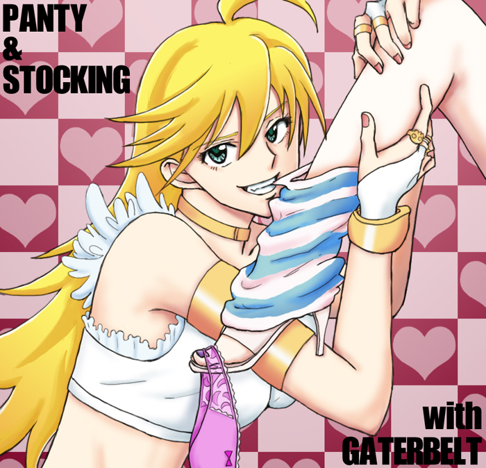 stocking and panty (panty & stocking with garterbelt) drawn by mutsu_(layergreen)