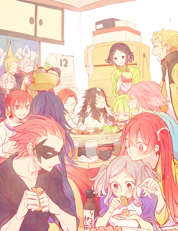 lucina, male robin, female morgan, severa, nah, and 9 more (fire emblem and 1 more) drawn by a082