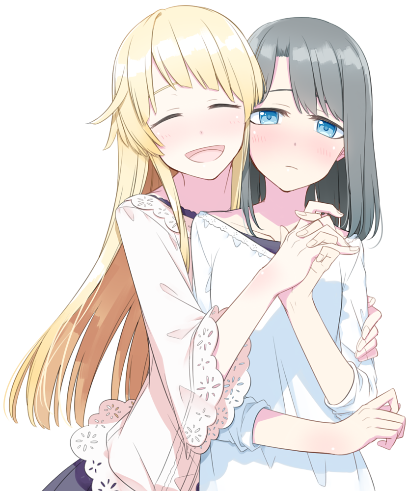 tsurumaki kokoro and okusawa misaki (bang dream!) drawn by sakuraba_yuuki