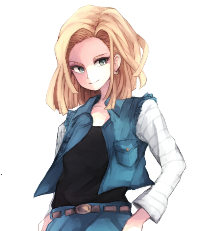 android 18 (dragon ball and 1 more) drawn by suirerien