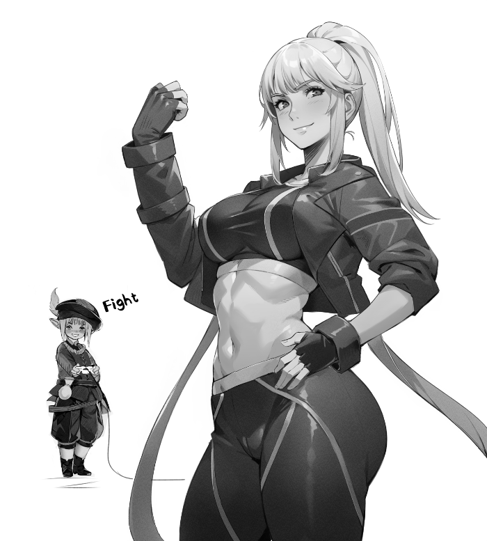 cammy white, tataru taru, and lyse hext (final fantasy and 3 more) drawn by jamjamstyle