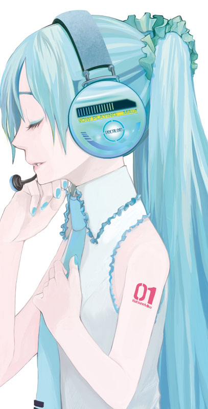 hatsune miku (vocaloid) drawn by honoka_(pandatype)