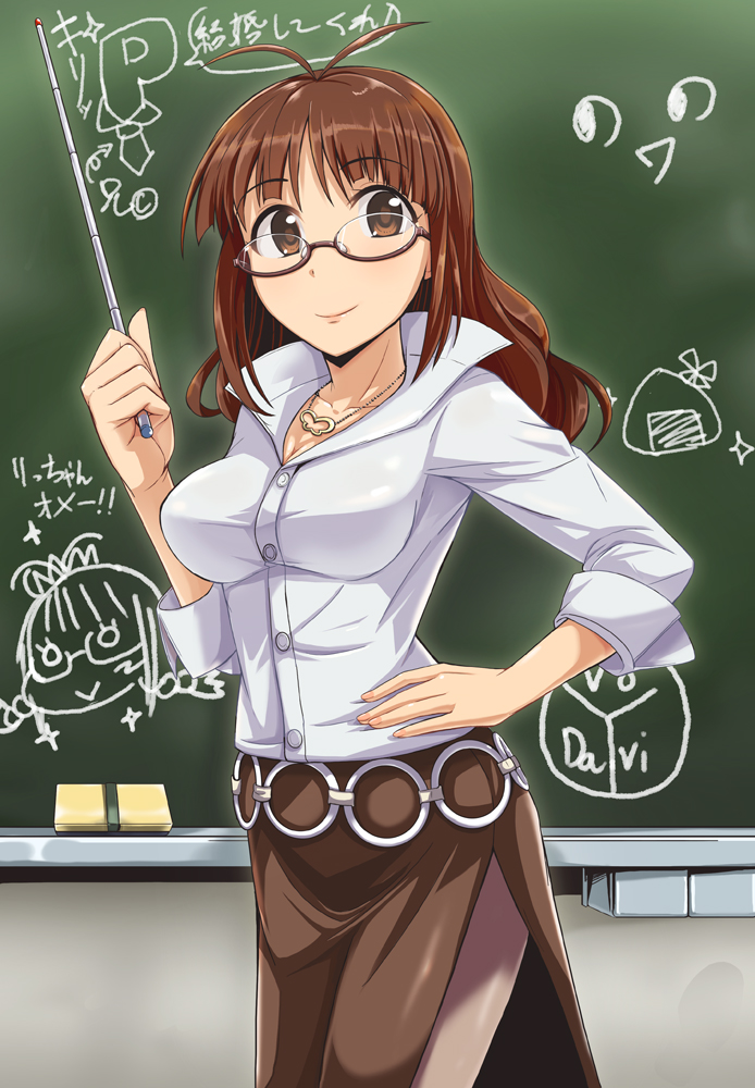 akizuki ritsuko and nonowa (idolmaster) drawn by dan_(orange_train)